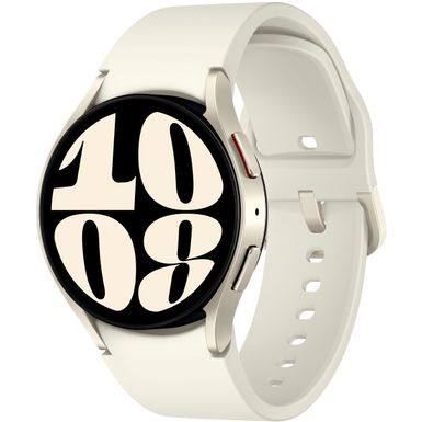 image of Samsung - Galaxy Watch6 Aluminum Smartwatch 40mm BT - Cream with sku:bb22144632-6546702-bestbuy-samsung