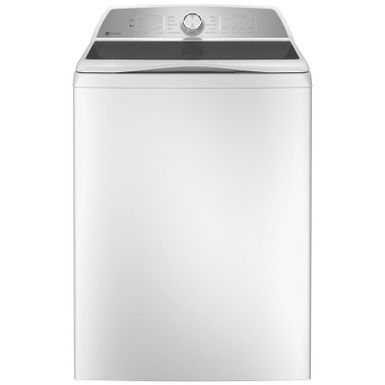image of GE Profile 4.9 Cu. Ft. White Washer With Smarter Wash Technology And FlexDispense with sku:ptw605bsrws-electronicexpress
