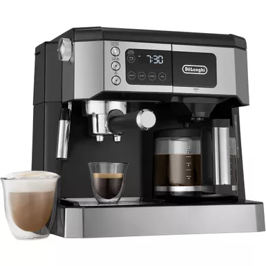 De'Longhi - Digital All-in-One Combination Coffee and Espresso Machine - Black and Stainless Steel