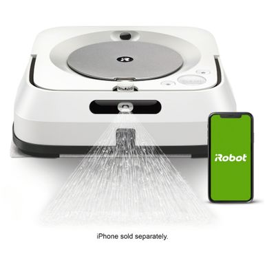 image of iRobot - Braava jet m6 Wi-Fi Connected Robot Mop - White with sku:bb21217426-6344889-bestbuy-irobot
