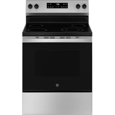 image of GE 5.3 Cu. Ft. Stainless Steel Freestanding Electric Range with sku:grf400svss-electronicexpress