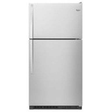 image of Whirlpool Ada 33" Monochromatic Stainless Steel Top-freezer Refrigerator with sku:wrt311fzdmss-wrt311fzdm-abt