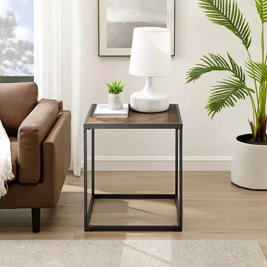 Rent to own Walker Edison - Modern Glam Minimal Round Side Table ...