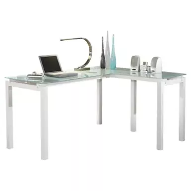 image of White Baraga L-Desk with sku:h410-24-ashley