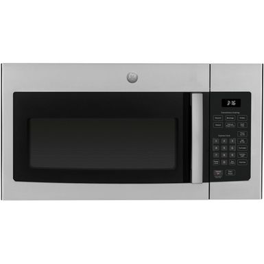 image of GE - 1.6 Cu. Ft. Over-the-Range Microwave - Stainless steel with sku:bb19291558-1624532-bestbuy-generalelectric