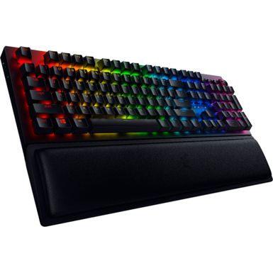 Alt View Zoom 12. Razer - BlackWidow V3 Pro Full Size Wireless Mechanical Green Switch Gaming Keyboard with Chroma RGB Backlighting - Black