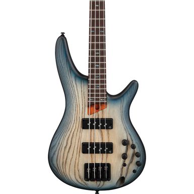 image of Ibanez SR600ECTF SR Standard 4 String Electric Bass Cosmic Blue Starburst Flat with sku:iba-sr600ectf-guitarfactory
