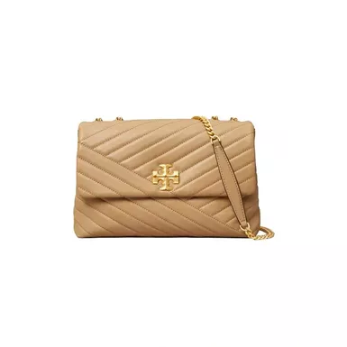 Tory Burch Kira Chevron Convertible Shoulder Bag (Desert Dune)