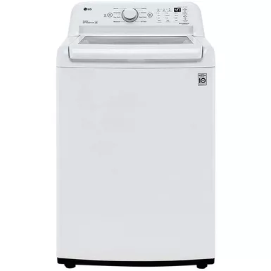 image of LG - 4.3 Cu. Ft. High-Efficiency Smart Top Load Washer with TurboDrum Technology - White with sku:wt7005cw-almo