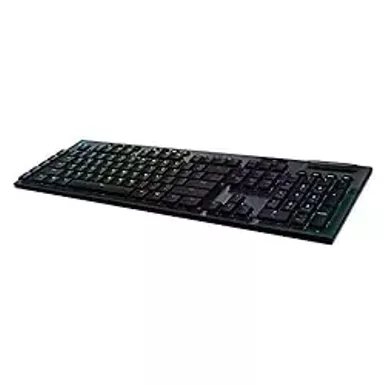 image of Logitech - G915 LIGHTSPEED Full-size Wireless Mechanical GL Linear Switch Gaming Keyboard with RGB Backlighting - Black with sku:6mf462-ingram