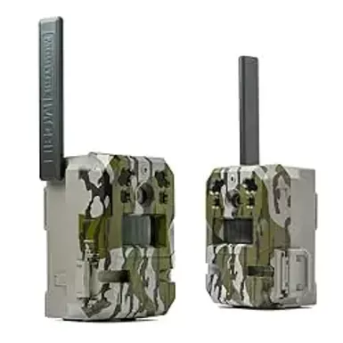 image of Moultrie Mobile Edge Pro Cellular Trail Camera - 2 Pack - Auto Connect, Nationwide Coverage, False Trigger Elimination Tech,1080p Video with HD Audio, 100ft Detection Range with sku:b0cnv1m44s-amazon