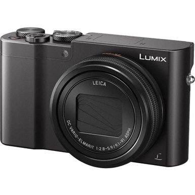 Alt View Zoom 1. Panasonic - LUMIX ZS100 1-inch 20.1-Megapixel Sensor Point and Shoot Digital Camera with LEICA DC 10X Lens - DMC-ZS100K - B