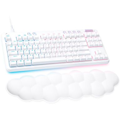 image of Logitech - G713 Aurora Collection TKL Wired Mechanical Tactile Switch Gaming Keyboard for PC/Mac with Palm Rest Included - White Mist with sku:b092lk5nsn-log-amz