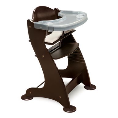 image of Badger Basket Embassy Adjustable Wood High Chair - Espresso with sku:lzww1gpukk_l0qzv6zilhgstd8mu7mbs-bad-ovr