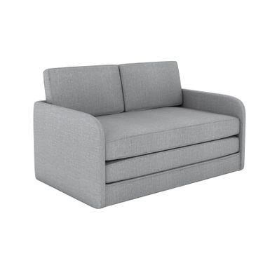 image of Porch & Den Claiborne Reversible 5.1 inches Foam Fabric Loveseat and Sofa Bed - Grey with sku:v9rrw0t36toegvbigdz9_astd8mu7mbs-overstock