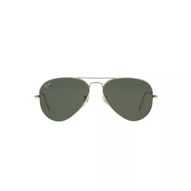 Ray-Ban Aviator Large Metal Sunglasses (RB3025-L0205, Gold/Grey Green)