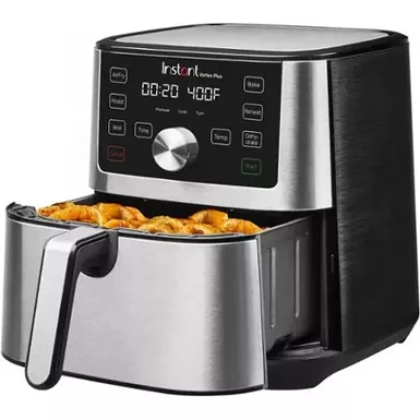 image of Instant Pot - 6 Quart Vortex Plus 6-in-1 Air Fryer - Stainless Steel with sku:bb21616446-bestbuy
