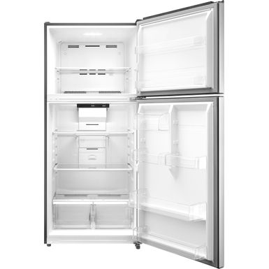 Alt View Zoom 11. Insignia™ - 18 Cu. Ft. Top-Freezer Refrigerator - Stainless steel