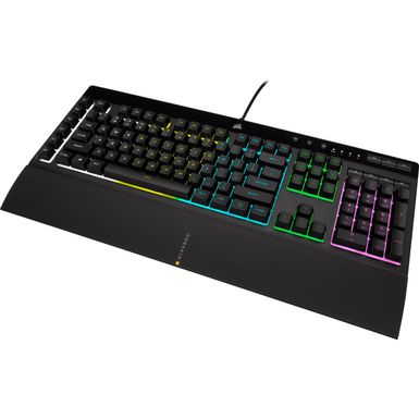 Alt View Zoom 11. CORSAIR - K55 RGB Pro Full-size Wired Dome Membrane Gaming Keyboard with Elgato Stream Deck Software Integration - Black