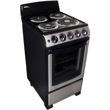 image of Danby DER202BSS 2.3 Cu. Ft. Free Standing Coil Stainless Steel Range with sku:der202bss-electronicexpress