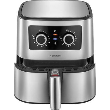 image of Insignia - 5 Qt. Analog Air Fryer - Stainless Steel with sku:bb21803276-6471354-bestbuy-insignia