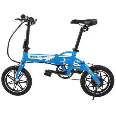 image of Swagtron - EB-5 Plus Electric Bike w/ 16-mile Max Operating Range & 15 mph Max Speed - Blue with sku:bb22062595-6529571-bestbuy-swagtron