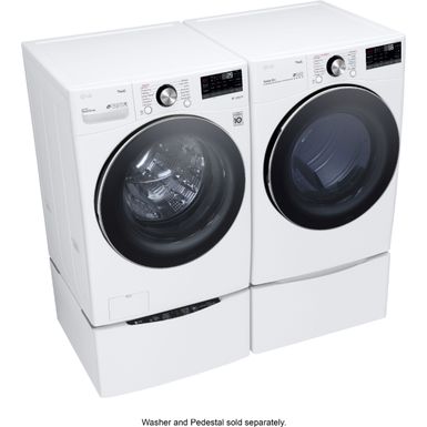 Alt View Zoom 21. LG - 7.4 Cu. Ft. Stackable Smart Gas Dryer with Steam and Built In Intelligence - White