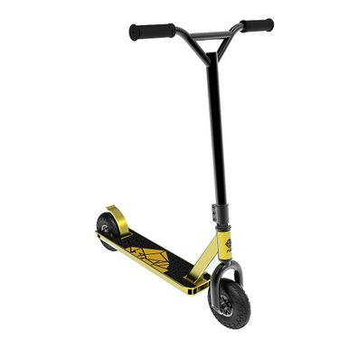 Alt View Zoom 12. Swagtron - KR1 All-Terrain Dirt Kick Scooter. ASTM-Certified & 8" Knobby Tires - Yellow