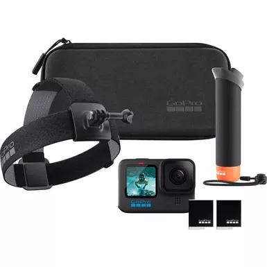 image of GoPro - HERO12 Black Action Camera Bundle - Black with sku:bb22211672-bestbuy