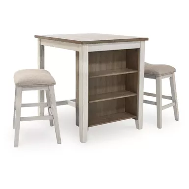 image of Skempton Counter Height Dining Table and Bar Stools Set of 3 with sku:d394-113-ashley