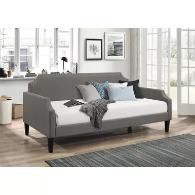 image of Olivia Upholstered Twin Daybed with Nailhead Trim with sku:300636-coaster
