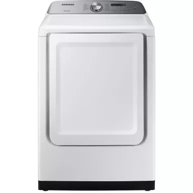 image of Samsung - 7.4 Cu. Ft. Electric Dryer with Sensor Dry - White with sku:dve50r5200w-almo