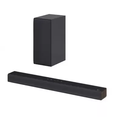 image of Lg S40q 2.1 Channel 300w Sound Bar W/ Wireless Subwoofer with sku:s40q-abt