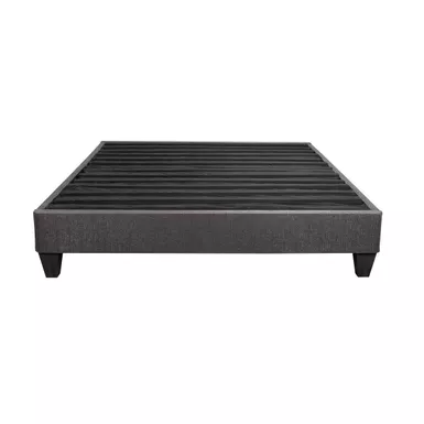 Speedy Grey 14 in. Full No Tool Bed Frame Mattress Foundation