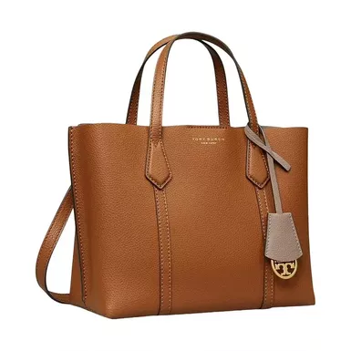 Tory Burch Perry Triple-Compartment Tote (Small, Light Umber)