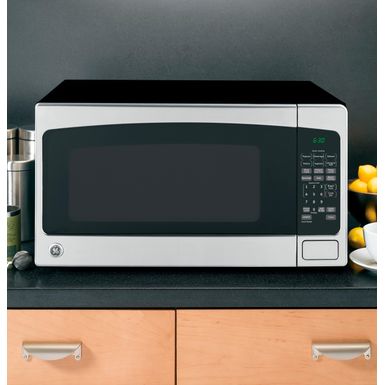 Alt View Zoom 12. GE - 2.0 Cu. Ft. Full-Size Microwave - Stainless steel