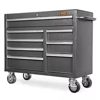 WEN 42-Inch Premium Rolling Tool Cabinet with Heavy Duty 21-Gauge Powder-Coated Steel Construction (GG422B)