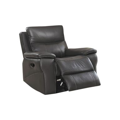 image of Leather Upholstered Recliner in Gray - Gray with sku:_hrm1uusgzjqyfhvwmwtjastd8mu7mbs-sim-ovr