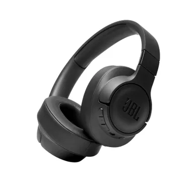 image of JBL Tune 710BT Wireless Over Ear Headphones Black with sku:jblt710btblkam-powersales