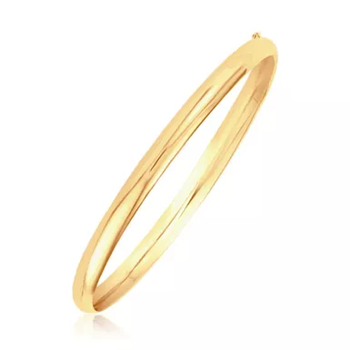 Classic Bangle in 14k Yellow Gold (5.0mm) (8 Inch)