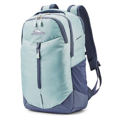 image of High Sierra - Swerve Pro Laptop Backpack for 17" Laptop - Gray Blue/Blue Haze with sku:bb21541921-6410370-bestbuy-highsierra