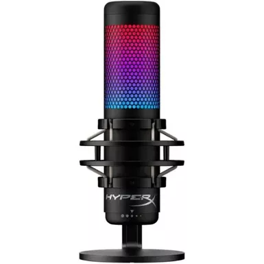 HyperX - QuadCast S Wired Multi-Pattern USB Electret Condenser Microphone