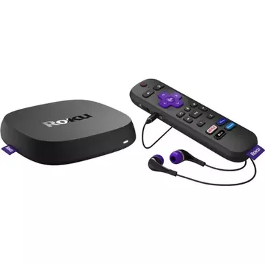 image of Roku Ultra 4K/HDR/Dolby Vision Streaming Device and Voice Remote Pro with Rechargeable Battery - Black with sku:bb21960954-bestbuy