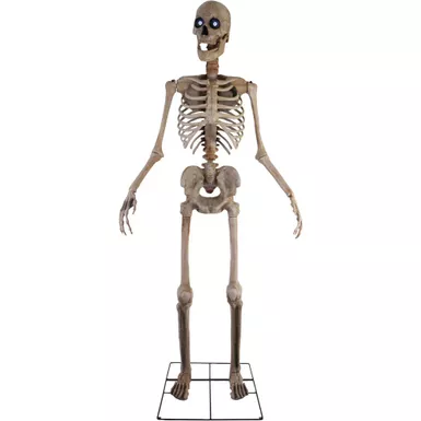 8-Ft. Tall Motion-Activated Towering Skeleton, Premium Talking Halloween Animatronic, Plug-In