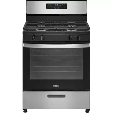 image of Whirlpool - 5.1 Cu. Ft. Freestanding Gas Range with Broiler Drawer - Stainless Steel with sku:bb22020412-bestbuy