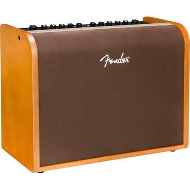 image of Fender Acoustic 100 120V Amplifier for Acoustic-Electric Guitar and Microphone, Natural Blonde with sku:fen-2314000000-guitarfactory