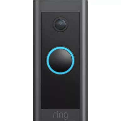 Ring - Wi-Fi Video Doorbell - Wired - Black