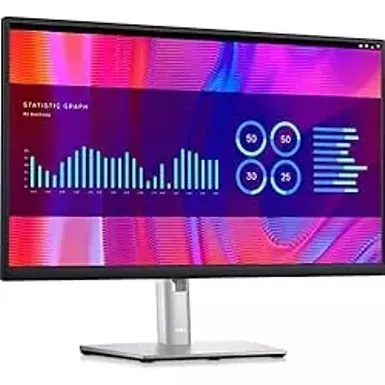 Dell - 23.8" LCD Monitor (DisplayPort, USB, HDMI) - Black, Silver