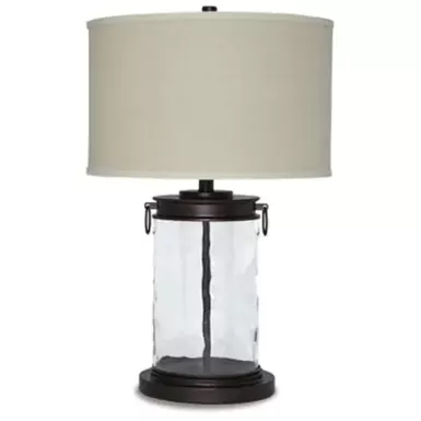 Clear/Bronze Finish Tailynn Glass Table Lamp (1/CN)