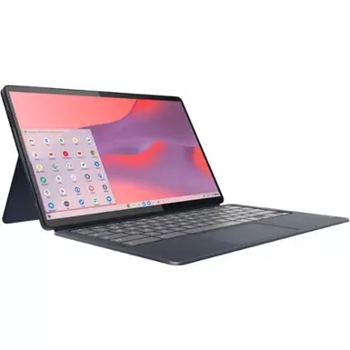 image of Lenovo - IdeaPad Duet 5 Chromebook - 13.3" OLED 1920x1080 Touch 2in1 Tablet - Snapdragon 7cG2 - 8GB - 128GB eMMC - with Keyboard - Abyss Blue with sku:bb21825801-bestbuy